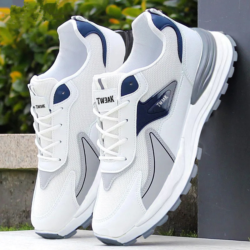 Breathable Mesh Athletic Shoes - Mode Heren Schoenen Mesh Sneakers Lace