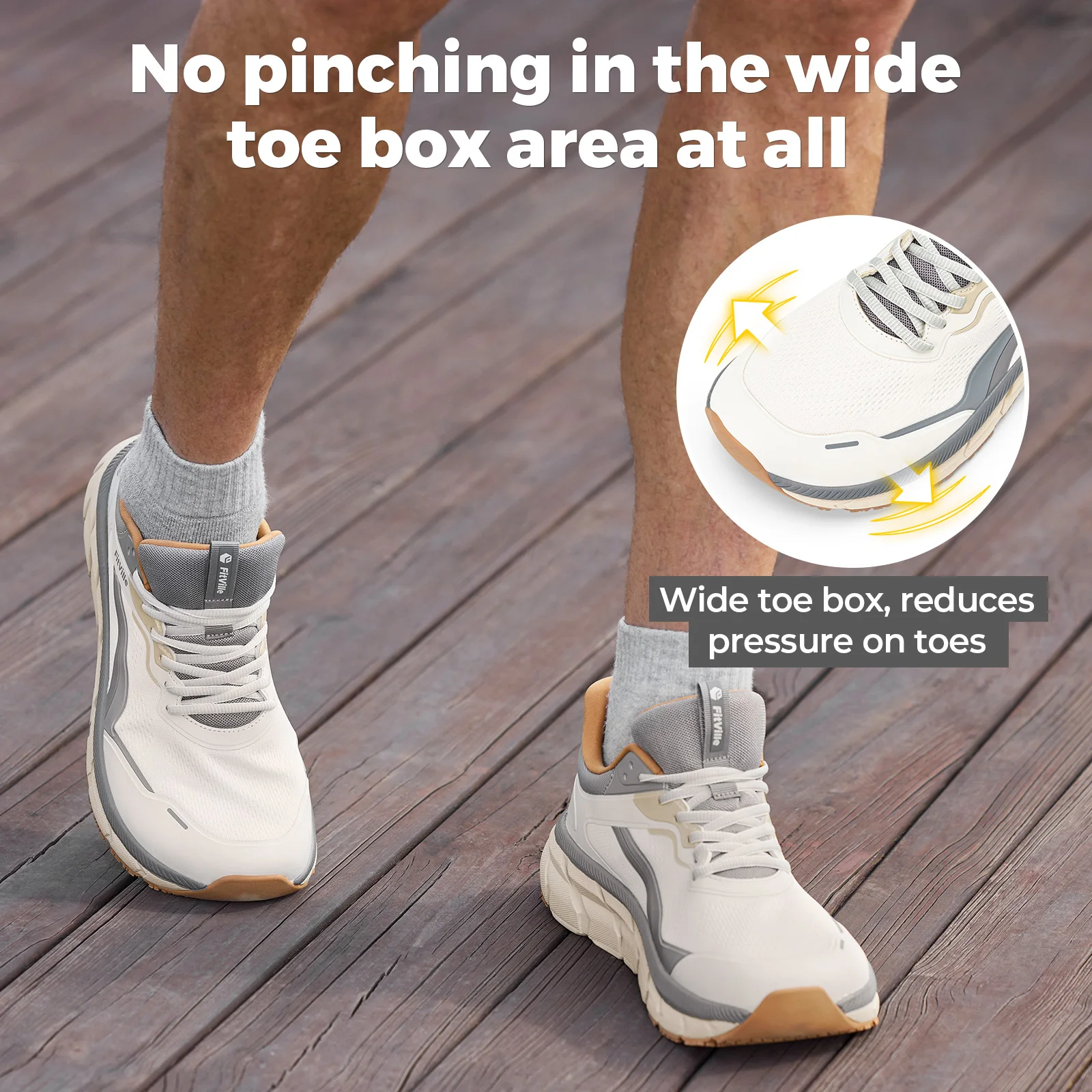 FitVille extra brede sportscho - Wide Toe Box Running Sneakers recensie en prijs